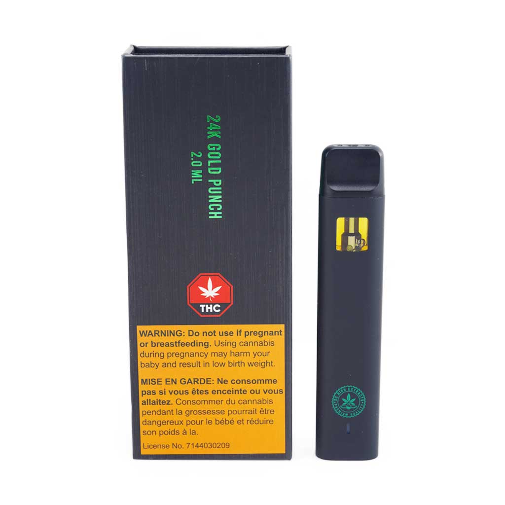 So High Extracts Premium Vape 2ML THC 24K Gold Punch